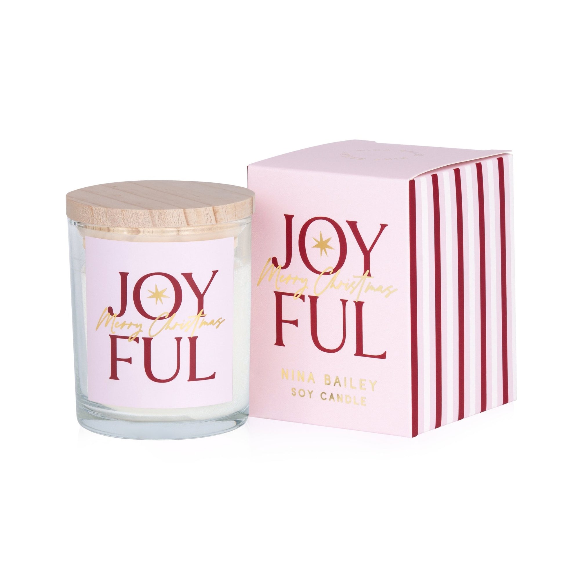 Joyful Blackberry &amp; Vanilla Soy Candle - Nina Bailey