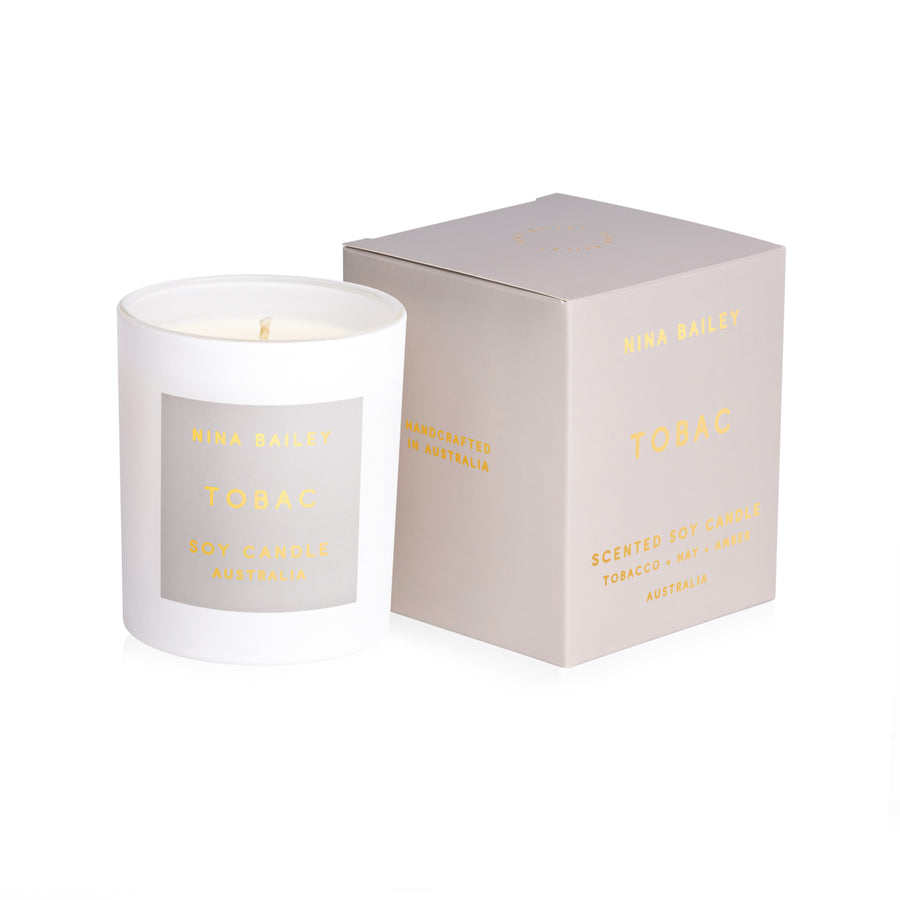 Tobac - Tobacco Hay & Amber Soy Candle