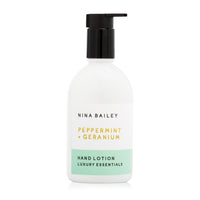 Peppermint & Geranium Hand Lotion - Nina Bailey
